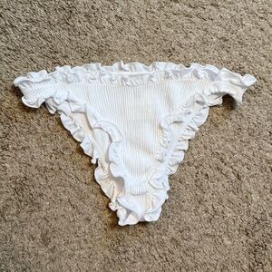 White Ruffled Panties by Anthropologie